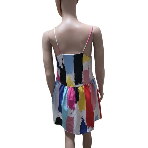 Crosby by Mollie Burch Multicolor Paintbrush Print Dress - Size XS - Picture 2 of 5